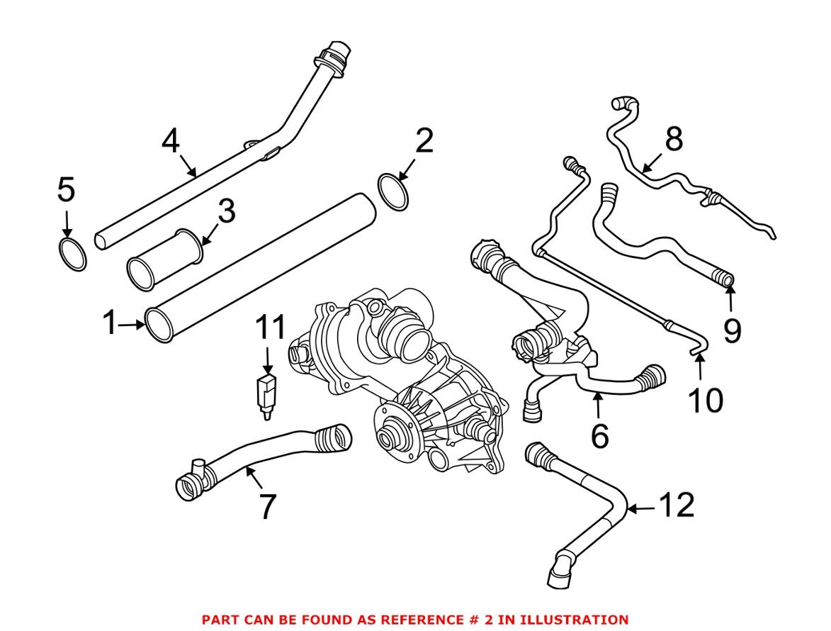 BMW Engine Water Pump O-Ring (Large) 11531710048